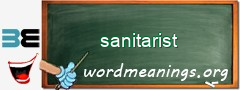 WordMeaning blackboard for sanitarist